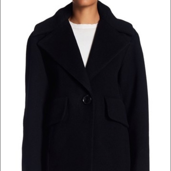 HP New! DEREK LAM Wool Coat Missing fur collar NWTS - Picture 1 of 10